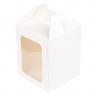 Коробка для кулича 16х16х20 см, белая
