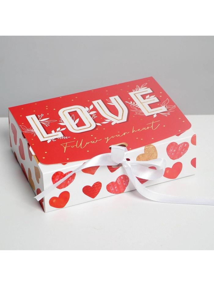 Коробка 16,5х12,5х5 см "love" 