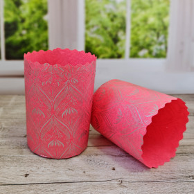 Форма бумажная Кулич "Светлая Пасха" 120 гр (7*8,5 см) / 10 шт    