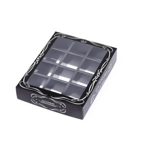 Коробка для 12 конфет с окном "Настоящий мужчина"  