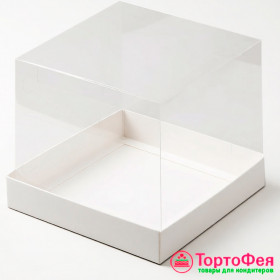 Коробка для с прозрачным куполом 15х15х14 см