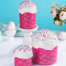 Форма бумаж. Кулич "Светлая Пасха" 200-250 гр (9*9 см) / 10 шт    