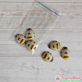 Декор из глазури &quot;Пчелка&quot;, 3 шт 