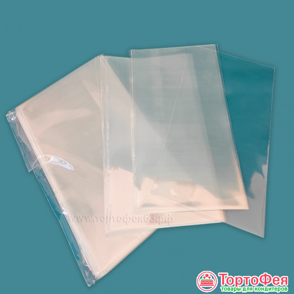 Пакетики прозрачные 12х25 см Без клеевого клапана, 10 шт 