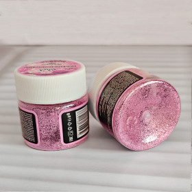 Блестки мелкодисперсные "Розовые" Kafety, 5г 
