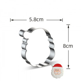 Вырубка &quot;Санта&quot; 8 см, металл