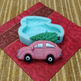 Форма силиконовая &quot;Машинка с елочкой&quot;  