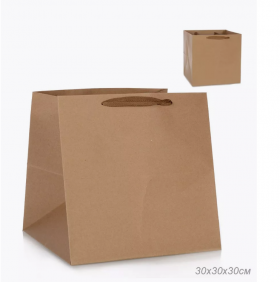 Пакет под торт 30 х 30 х 30 см, крафт  