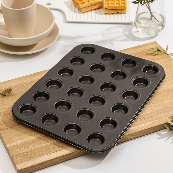 Форма для выпечки тарталеток/мини-кексов 35х26 см / 24 ячейки