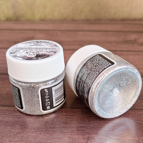 Блестки мелкодисперсные "Серебро" Kafety, 5г 