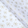 Бумага упаковочная тишью Большие золотые снежинки, 1 лист 