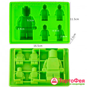 Форма силиконовая "Конструктор / человечки", 5 шт