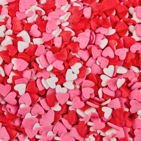 Посыпка Сердца Красные/белые/розовые, 25 гр