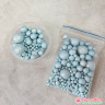Шарики рисовые в глазури. Голубые 2-13 мм, 25 гр       