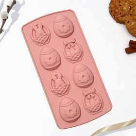 Форма силиконовая "Пасха" № 1, 11 яч.