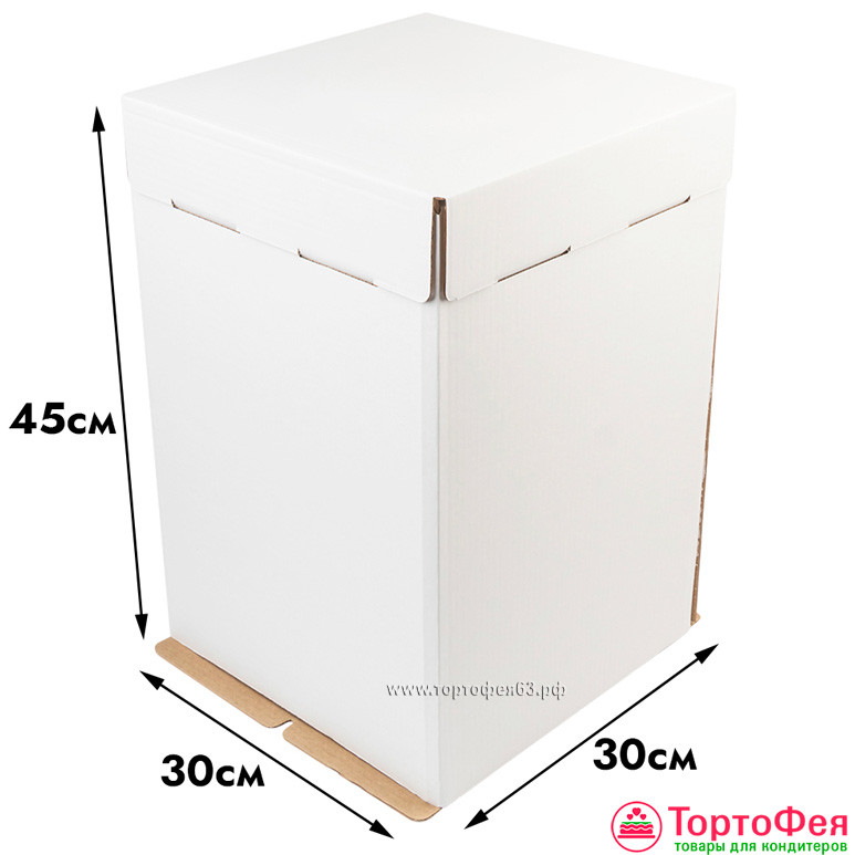 Коробка для торта 30х30х45 см