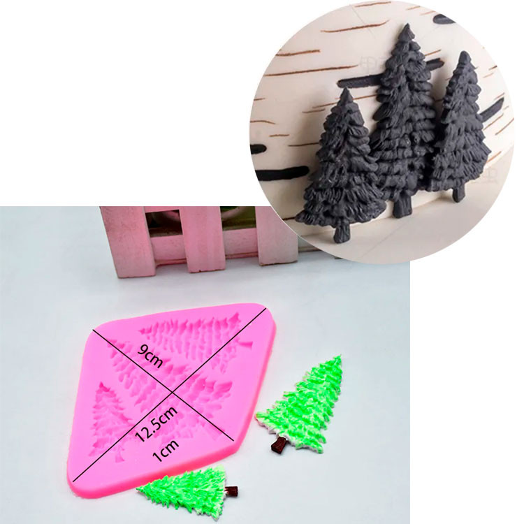 Молд Елочка и снежинки