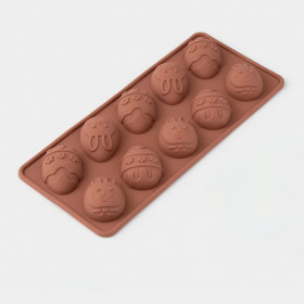 Форма силиконовая "Пасхальные яйца" , 10 яч.