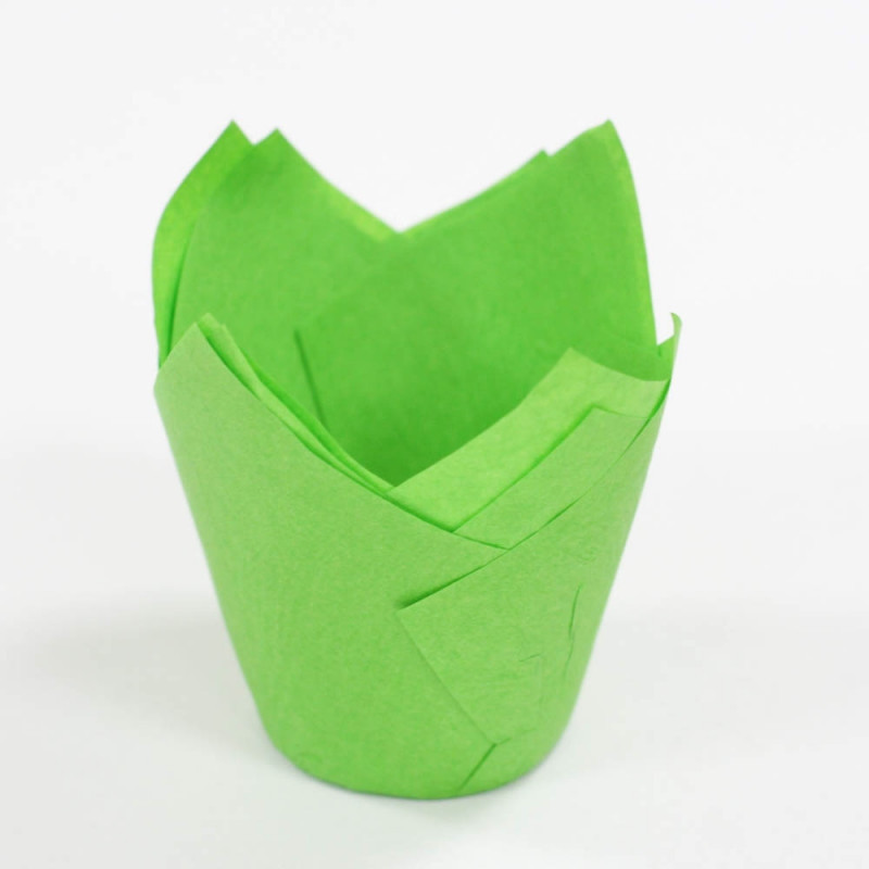 Форма бумаж."Тюльпан" 50*80 мм, Салатовый / 10 шт 