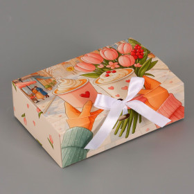 Коробка 16,5х11,5х5 см, "Романтика"