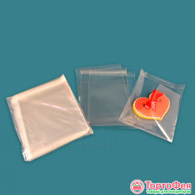 Пакетики прозрачные 10х10 см с клеевым клапаном, 10 шт