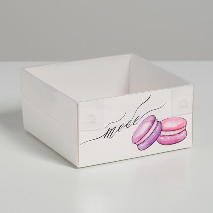 Коробка 12х11,5х6 с прозрачной крышкой "Тебе"