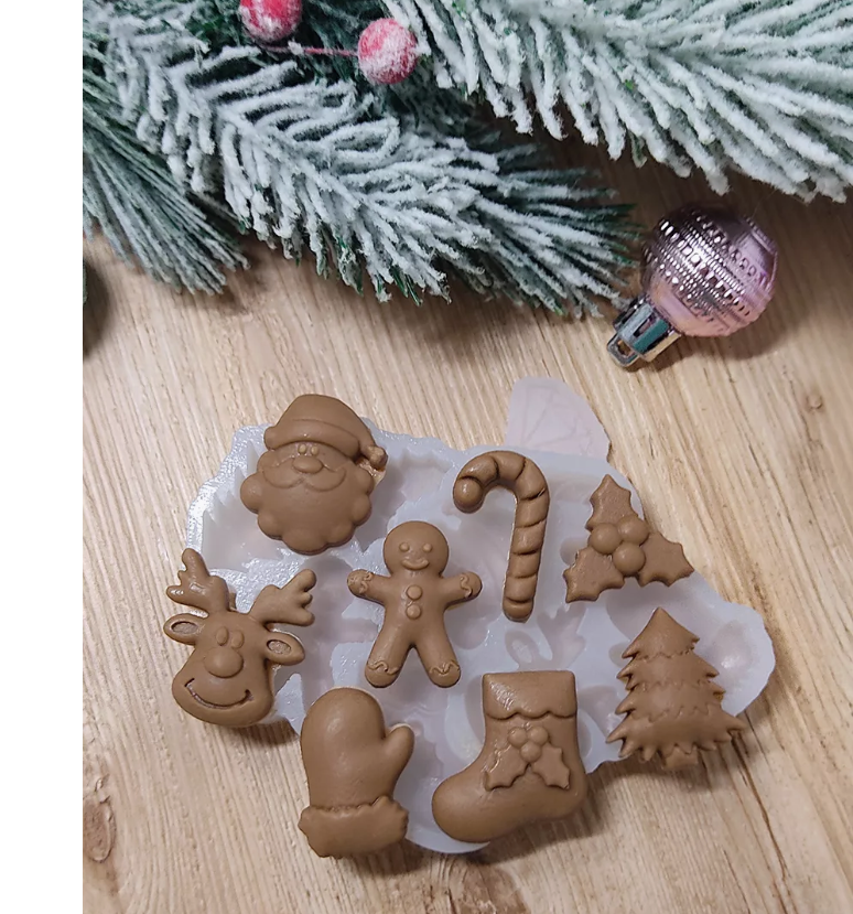 Форма силиконовая "Новогодний микс" 