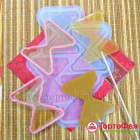 Форма силикон.для леденцов-погремушек &quot;Песочные часы&quot;