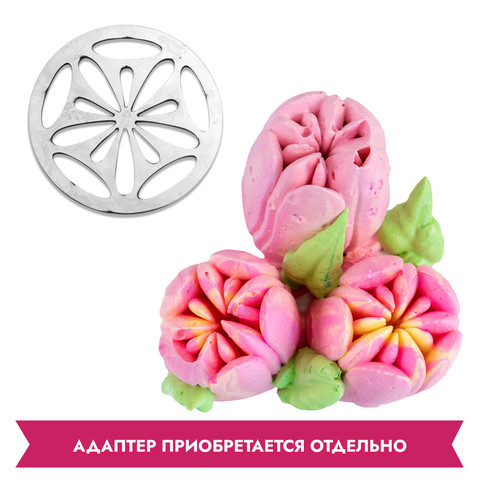 Насадка (диск) для зефирных цветов "Тюльпан" / 4.5 см