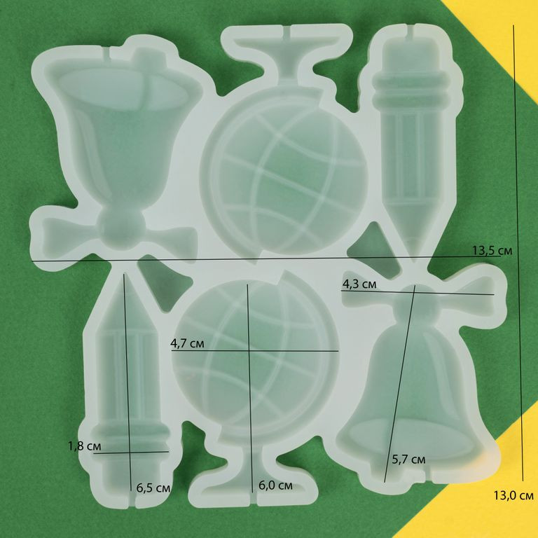 Форма силиконовая "Школьный набор" Форма силиконовая "Школьный набор"