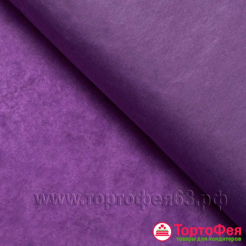 Бумага упаковочная тишью Фиолетовая, 5 листов