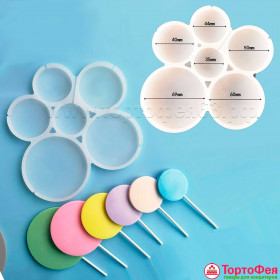 Форма силиконовая &quot;Круг 3,5-7 см&quot; 