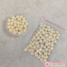 Шарики рисовые в глазури. Жемчужно-кремовый 6-8 мм, 25 гр     