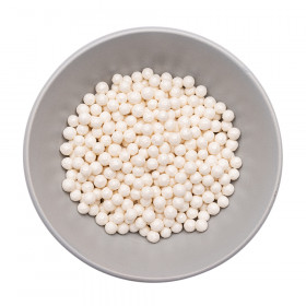Шарики рисовые в глазури. Жемчужно-белый 6 мм, 25 гр     
