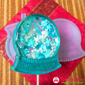 Форма силикон.для леденцов-погремушек &quot;Рождественский шар&quot; 