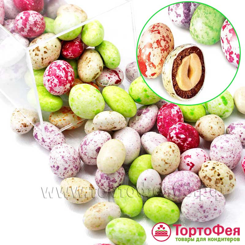 Драже шоколад.с арахисом "Яички", 50 гр