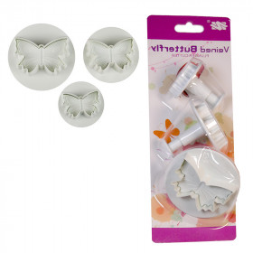 Вырубка-плунжер &quot;Бабочки&quot;, набор 3 шт