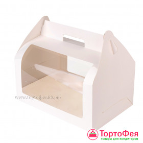 Коробка-сундучок 25х17х12 см, белая