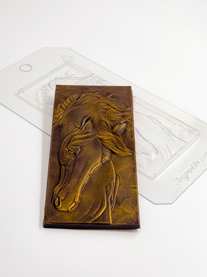 Форма пластиковая Плитка "Год лошади"  