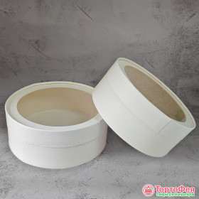 Коробка круглая d 20 выс.7 см с окном, белая