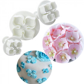 Вырубка-плунжер &quot;Гортензия&quot;, набор 3 шт