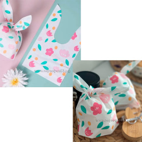 Пакетик с завязками 13х11 см &quot;Цветочки&quot;, 1 шт  