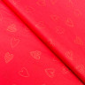 Бумага упаковочная тишью Красная, золотые сердечки, 1 лист 