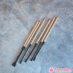  Набор свечей для торта Золотой металлик, 15 см / 6 шт  