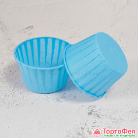 Форма бумаж. Маффин Голубой, 10 шт