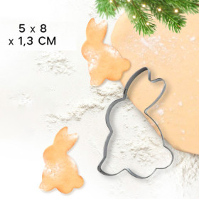 Вырубка &quot;Зайчик&quot; 8 см, металл