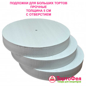 Подложка из пенополистирола d 40 (толщ. 5 см) с отверстием