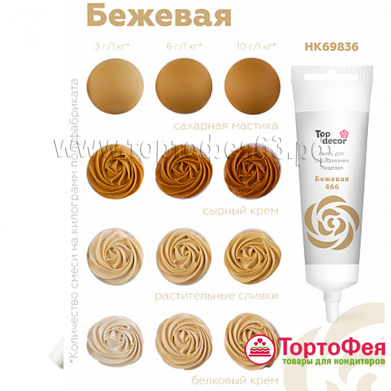 Краситель гелевый Бежевый