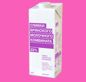 Сливки ультрапастеризованные &quot;БМК&quot; 33 % / 1 л