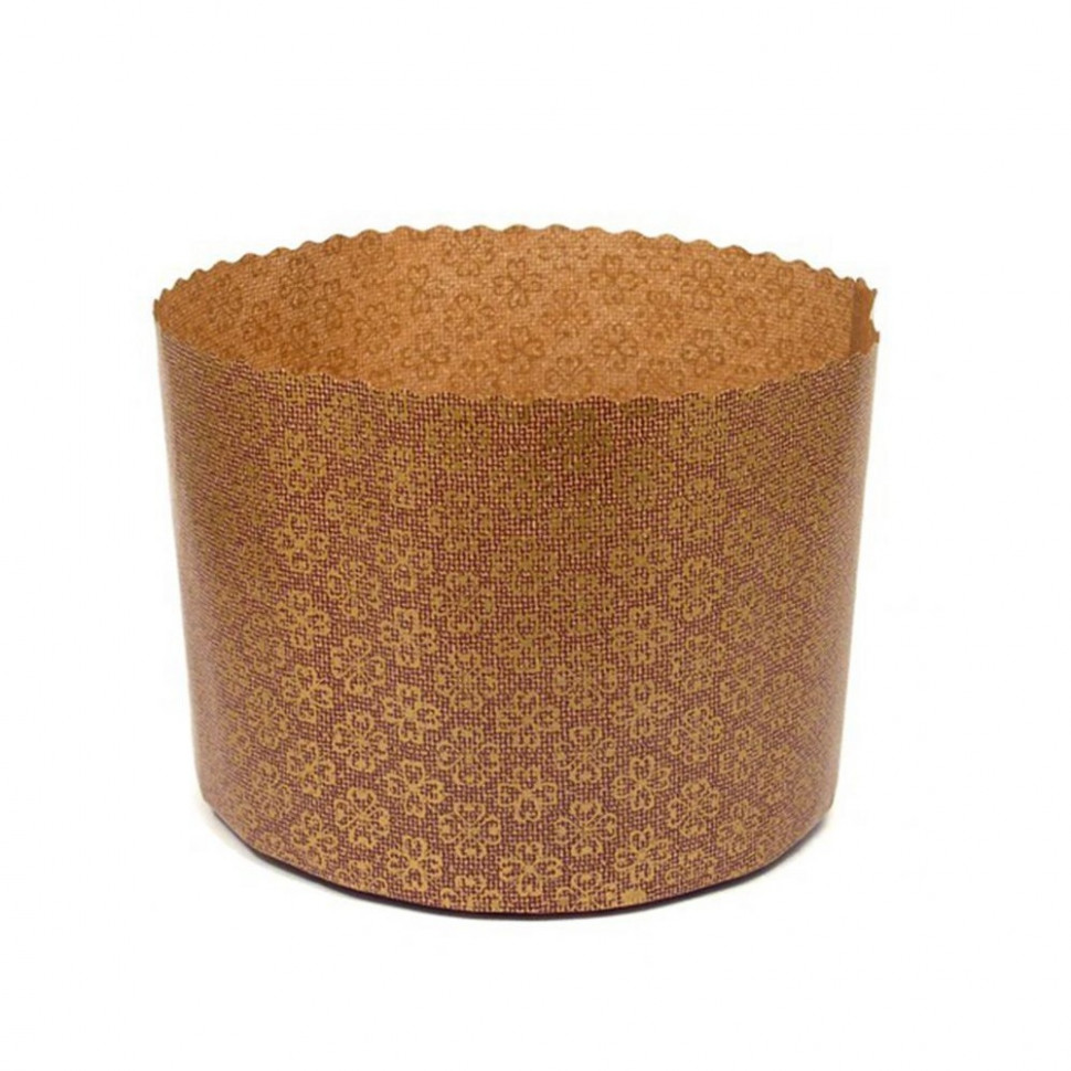 Форма бумажная Кулич "Золотой цветок" 200-250 гр (9*9 см) / 10 шт Форма бумажная Кулич "Золотой цветок" 200-250 гр (9*9 см) / 10 шт